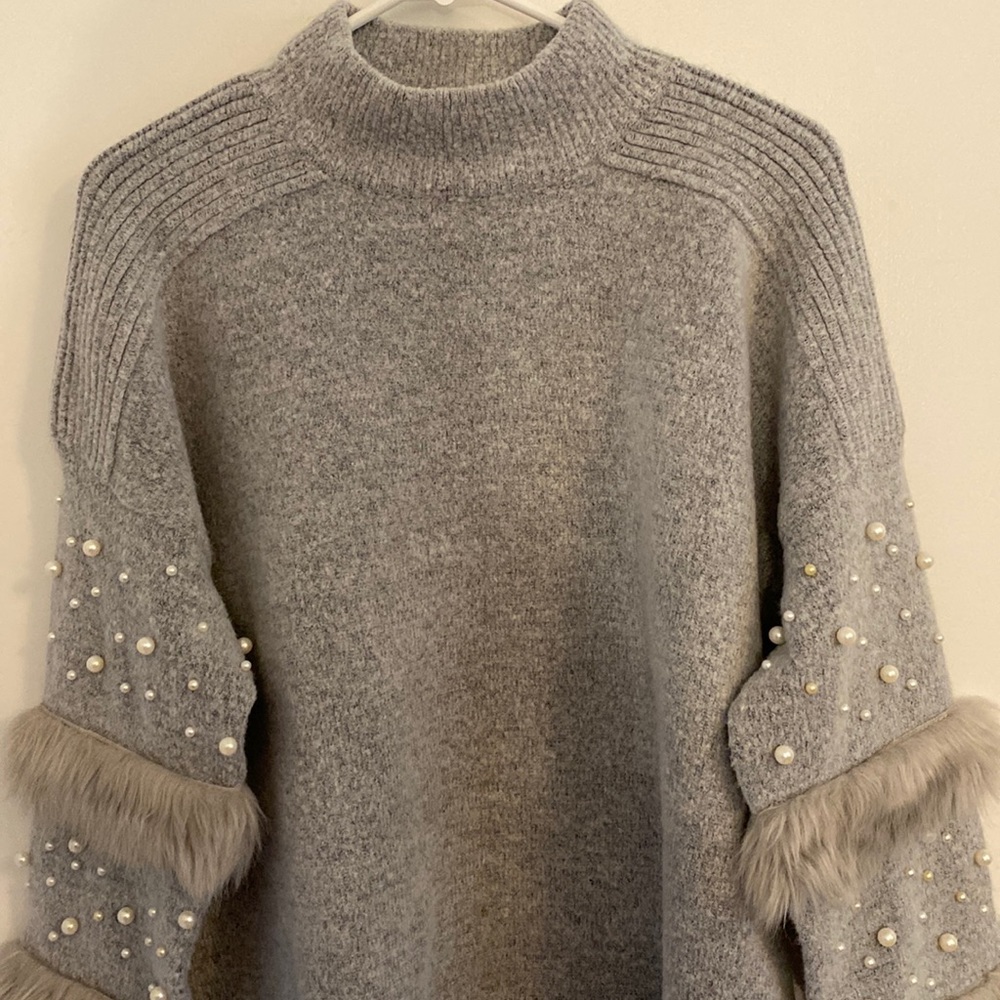 COPY - Amazing Pearl and Faux Fur Sweater